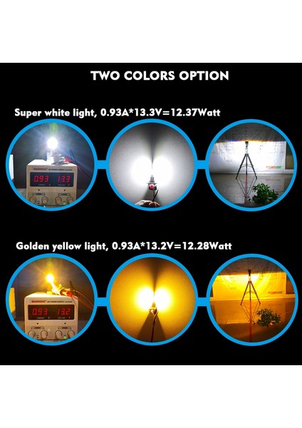 Araba LED Ampul Sis Farı H11/H8/H9 24W 2400LM 6000K Sarı (Yurt Dışından) indirimleri