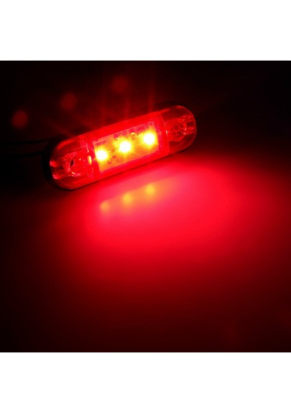 4x Kırmızı 3 LED 3.4 Inç Yan Işaret Işığı Lambası Kamyon Römork Kuyruk Işığı (Yurt Dışından) modelleri