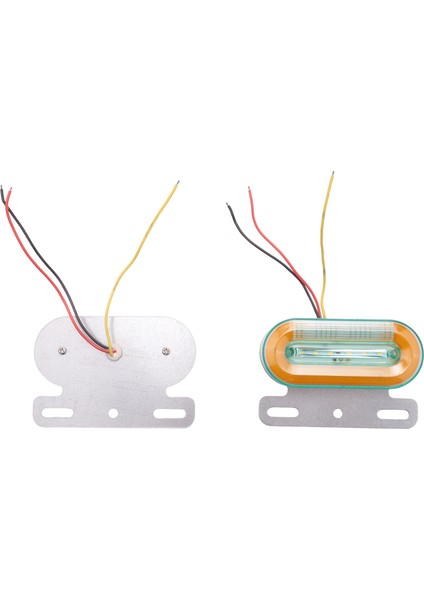 Araba Kamyon Römork Için 4pcs 24V 12LED Sarı Işık Kılavuzu Zemin Lambası (Yurt Dışından) indirimleri