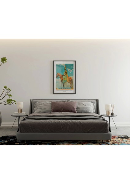 At Üstünde Asker Orta Çağ Tablo, Ev Dekor Poster modelleri