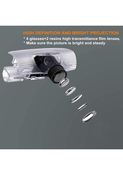 Toyota Için 4 Pcs Kapı Logo Işıkları Projektör LED 3D Gölge Hayalet Işık (Yurt Dışından) fırsatları