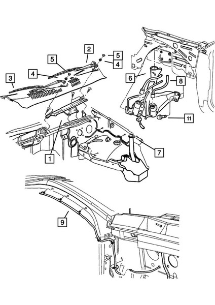 Jeep Grand Cherokee 2005-2010 Için Cam Memesi Silecek Jet Yıkama Makinesi (Yurt Dışından)