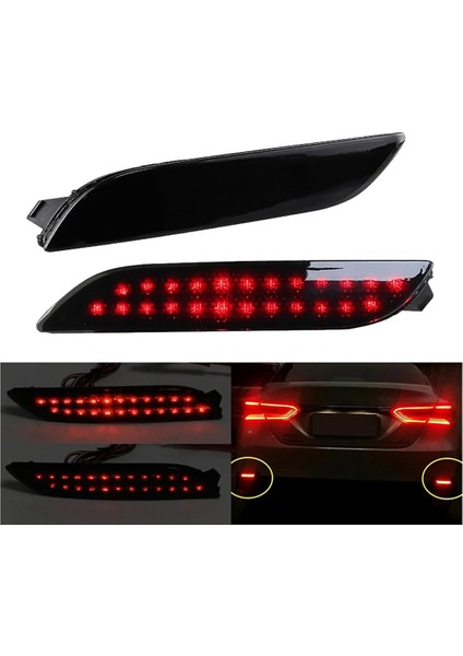 Araba Arka Tampon Reflektör Işığı TO1185110 TO1184110 Taybota Toyota Camry Için Başlıyor Reflektör Işık 2018-2023 Siyah (Yurt Dışından) modelleri