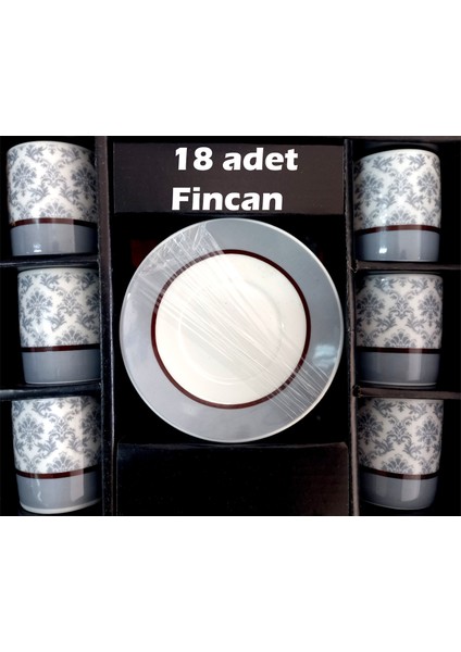 Kyc 18 Kişilik Fincan Takımı 18 Adet Fincan Set ODR507508