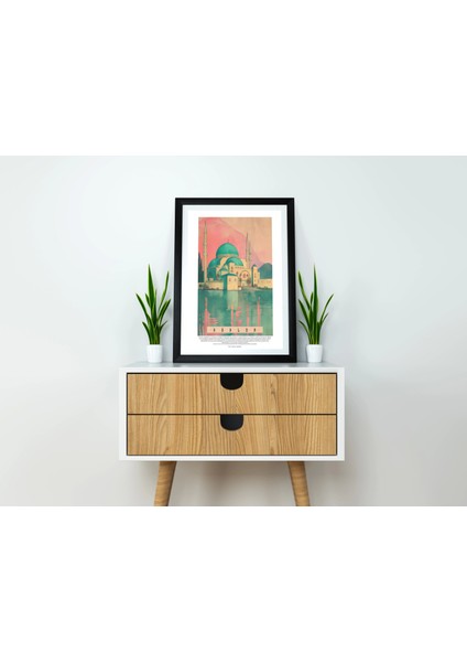 Osmanlı Cami Tablo, Eski Türk Müslüman Motif Poster