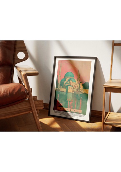 Osmanlı Cami Tablo, Eski Türk Müslüman Motif Poster