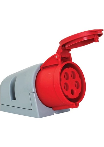 Mete 5X32A IP44 Duvar Prizi Eğik Gövdeli 3p+N+E