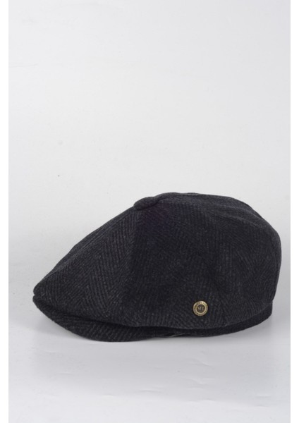 Kışlık 8 Parca Hakiki Yün Balık Sırtı Peaky Blinders Model Erkek Kasket Şapka