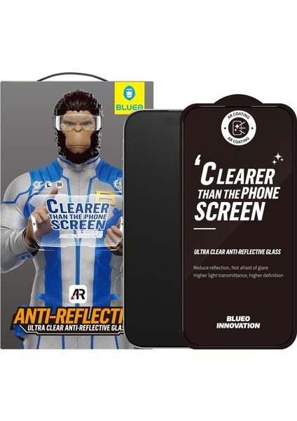 iPhone 16 Plus & 15 Plus Ultra Clear Anti-Reflective Uygulama Aparatlı HD Cam Ekran Koruyucu