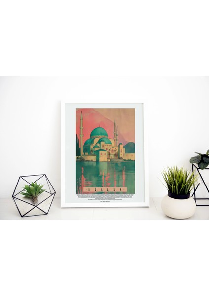 Osmanlı Cami Tablo, Eski Türk Müslüman Motif Poster