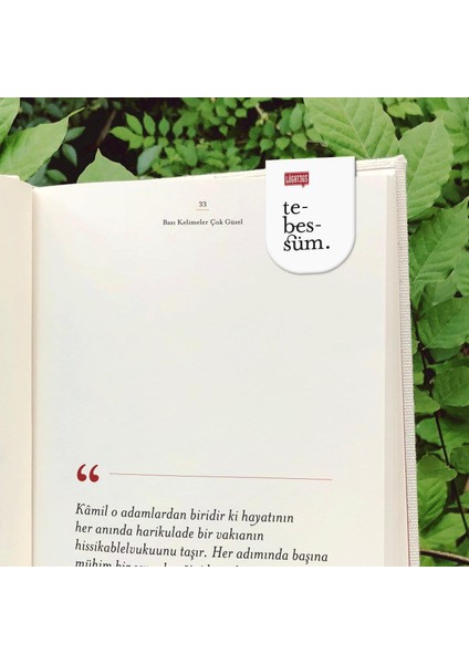 Mıknatıslı Kitap Ayraç Seti: Tebessüm, Ümitvâr, Vefâ