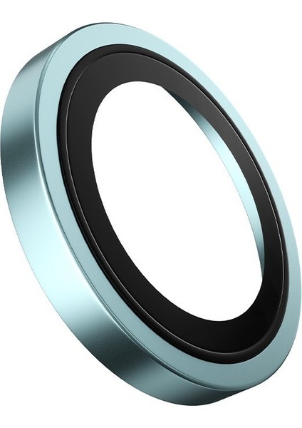 iPhone 16 / 16 Plus Deniz Mavisi Yeşil Metal Frame Uygulama Aparatlı Kamera Lens Koruyucu