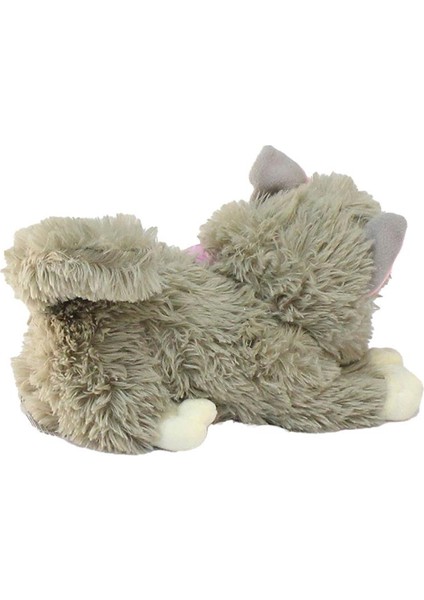 Sevimli Peluş Sesli Yatan Kedi 25 cm