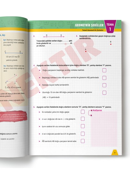 5.sınıf Matematik Etkileşimli Defter