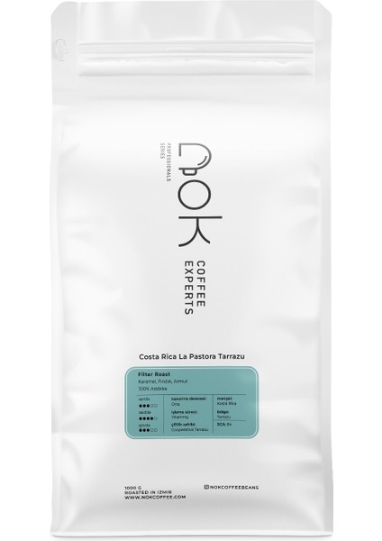 Costa Rica La Pastora Tarrazu - Çekirdek (Öğütülmemiş) - 1 kg