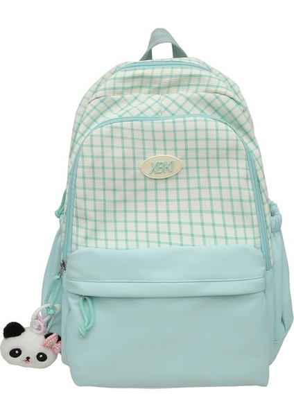 Ekose Kolej Tarzı Büyük Kapasiteli Çok Katmanlı Sırt Çantası (Yurt Dışından)