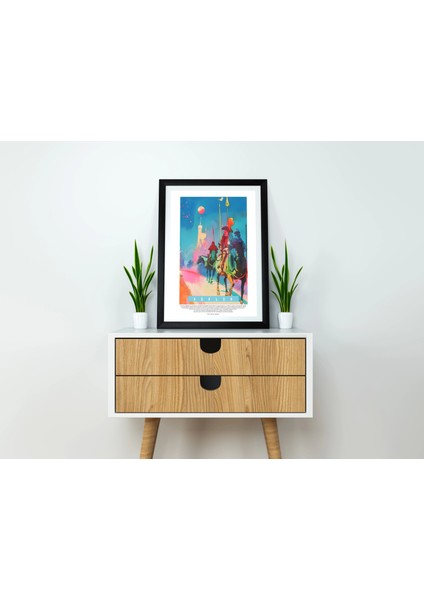 Şovalye Orta Çağ Sanatsal Tablo, Ev Duvar Dekor Poster