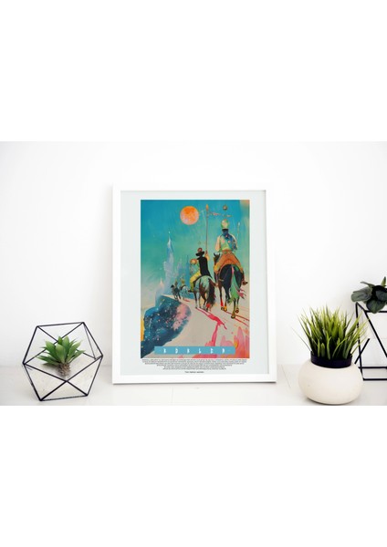 Şovalye Orta Çağ Sanatsal Tablo, Oturma Odası Duvar Dekor Poster