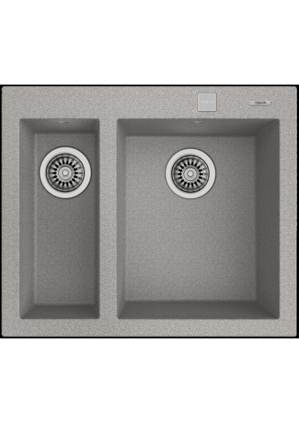 Gri Forsquare 590 Tg 1,5 Gözlü Damlalıksız Granit Eviye (TEKA.115260020)