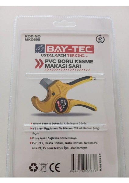Pvc Poru Kesme Makası