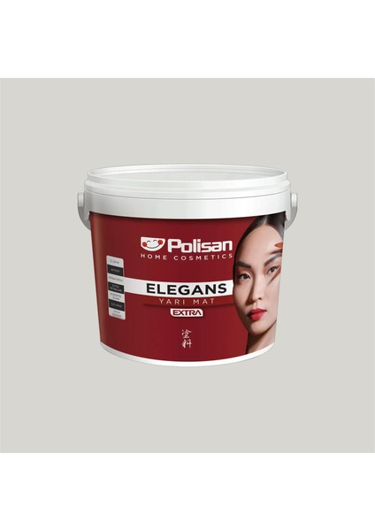 4482 - Masum Gri - Cİ-7621 7,5 Litre Elegans Extra Yarı Mat Iç Cephe Boyası (25600061600)