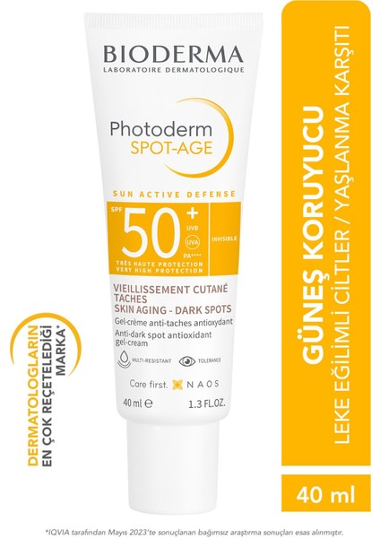 Spot Age Spf50+ Staın, Antı-Wrınkle Skın Protectıve Sunscreen 40 Ml Gkhair387