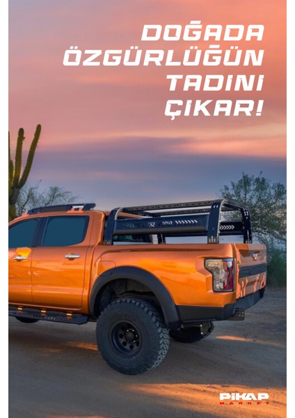Ford Ranger Uyumlu Çadır Taşıyıcı Rollbar