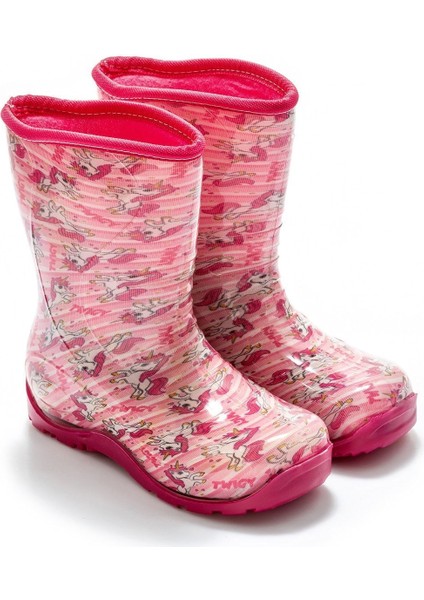 Çocuk Yağmur Çizmesi Pembe 30/35 AA0960