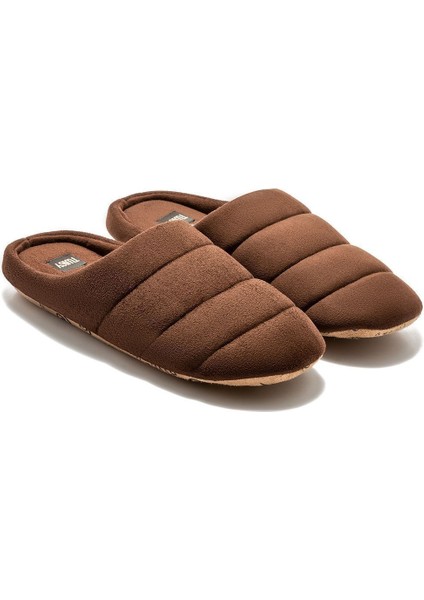 Adamo Erkek Ev Terliği Sessiz Taban Kahverengi 41/46