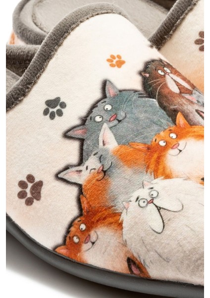 Gato Kadın Ev Terliği Ekru 36/41 CC0147B