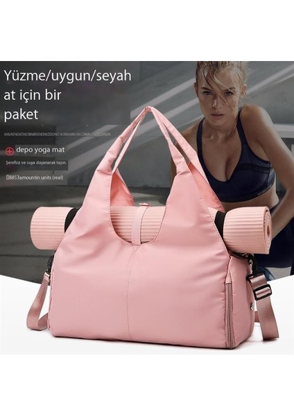 Spor Çantası, Gündelik Seyahat Büyük Kapasiteli Bagaj Çantası, Omuz Crossbody Hareketli Saklama Çantası (Yurt Dışından)