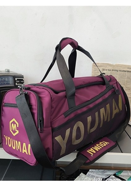 Iş Gezisi Seyahat Çantası Taşınabilir Spor Spor Çantası Kısa Mesafeli Erkek Büyük Kapasiteli Kadın Bagaj Çantası Seyahat Çantası Islak ve Kuru Ayırma (Yurt Dışından)