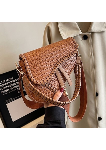 Küçük Çanta Dokuma Çanta Omuz Çantası Hafif Lüks Crossbody Çanta (Yurt Dışından) modelleri