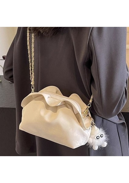 Bulut Çanta Zinciri Crossbody Çanta Modaya Uygun Çok Yönlü Küçük Çanta (Yurt Dışından) fırsatları