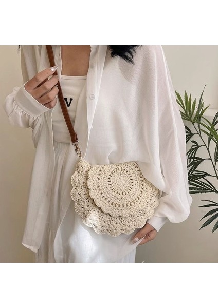 Pamuk Ipi Tığ Işi Çanta Hafif Cep Telefonu Küçük Çanta Crossbody Çanta Fransız Omuz Çantası Dokuma Çanta Kadınlar Için (Yurt Dışından) fiyatları
