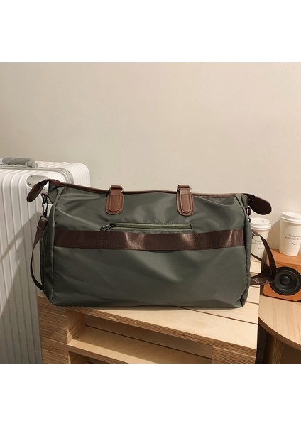 Büyük Kapasiteli Spor Çantası Kuru ve Islak Ayırma Spor Eğitim Çantası Kadın Seyahat Çantası Taşınabilir Omuzdan Askili Çanta Ayakkabı Bölmesi Baskı (Yurt Dışından) fırsatları