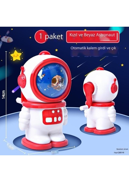 Karikatür Astronot Kalemtıraş Çocuk Kalemtıraş Robotu Otomatik Olarak Kurşun Ilkokul Öğrencilerini Elle Krank Kalemtıraşla Besler (Yurt Dışından) fiyatları