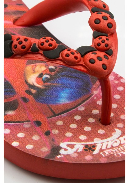 Ladybug Çocuk Parmak Arası Terlik Siyah Kırmızı 30/35 fiyatları