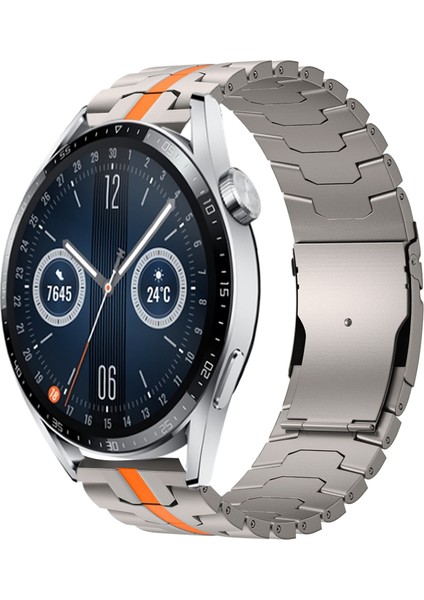 Huawei Watch Gt 3 Pro 46MM Için Titanyum Ste Kayış (Yurt Dışından)