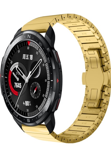 Honor Watch Gs Pro Için 22MM Tek Boncuklu Alaşım Saat Kayışı (Yurt Dışından)
