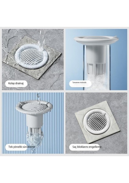 Yer Drenajı Koku Giderici Banyo Tek Yönlü Drenaj Deodorantı Havuz Zemin Drenajı Kanalizasyon Lavabo Anti-Blokaj Filtresi (Yurt Dışından) fırsatları