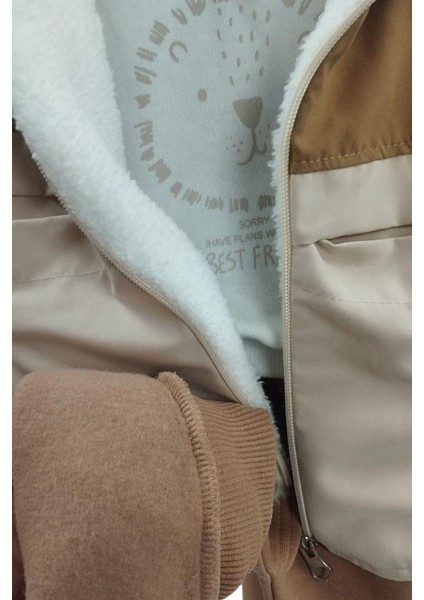 Erkek Bebek Takım 3'lü Mont Sweat Eşofman