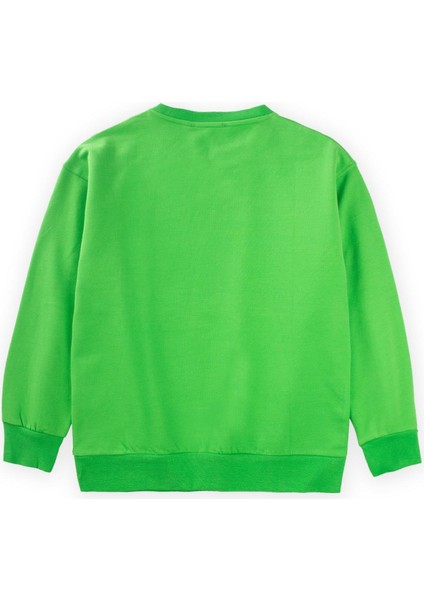 Peackhıns Nakışlı Sweatshirt 9-14 Yaş Yeşil indirimleri