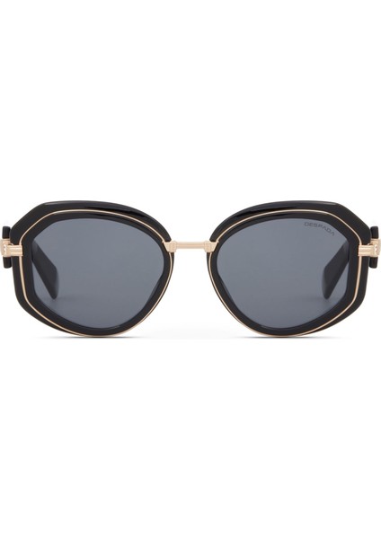 Ds 2347 C1 Geometrik Siyah - Altın Kadın Güneş Gözlüğü fiyatları