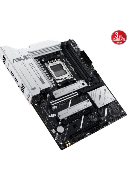 Prıme X870-P Amd X870 Am5 Ddr5 8000 HDMI 2xusb4 4x M2 Usb3.2 Aura Rgb 2.5gbit Lan Atx 14+2+1(80A) Güç Aşaması, Çift Usb4, Pcıe Slot Q-Release