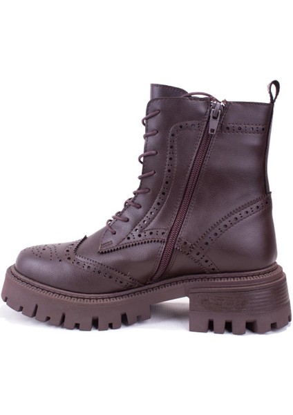 DZA07-12531530 Kahve Günlük Düz Taban Kadın Bot modelleri