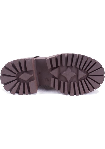 DZA07-12531530 Kahve Günlük Düz Taban Kadın Bot fırsatları