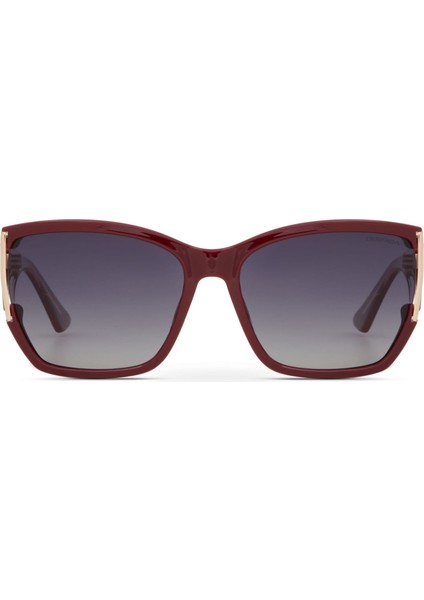 Ds 2353 C4 Geometrik Bordo - Altın Kadın Güneş Gözlüğü fiyatları