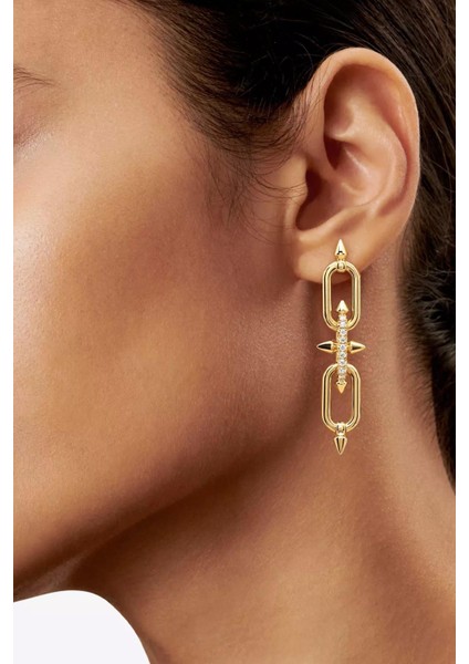 Tiffy Sallantılı Altın Kaplama Küpe fiyatları