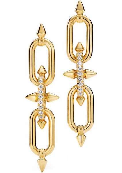 Tiffy Sallantılı Altın Kaplama Küpe indirimleri